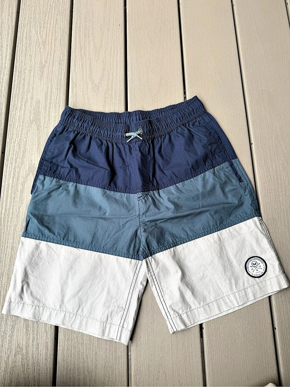 Shaun White Boys XL 16 Colorblock Shorts Blue Gray White Skate Surf